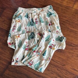 Disney Pajama Pants with Holiday Print